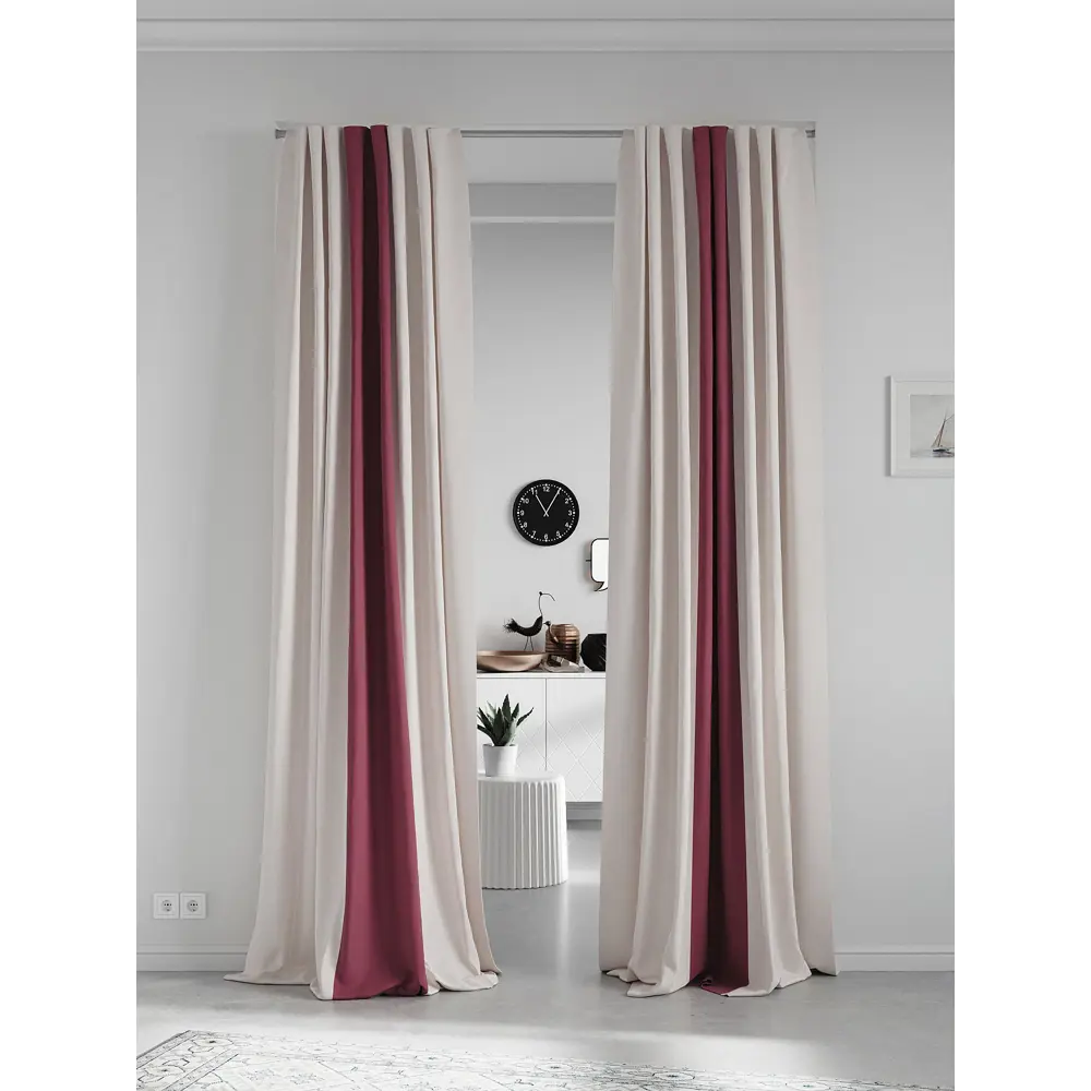 Фото 2 Комплект штор на ленте At Home Нобиус сатин 180x320 см цвет фиолетовый AA213545-320 Фото 2 Комплект штор на ленте At Home Нобиус сатин 180x320 см цвет фиолетовый AA213545-320