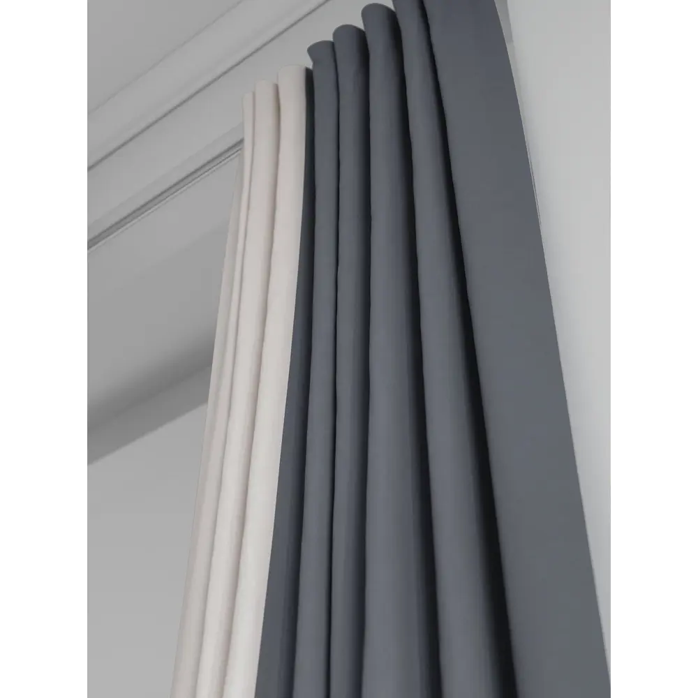 Фото 5 Комплект штор на ленте At Home Нобиус сатин 145x230 см цвет синий/серый/голубой AA213593-230 Фото 5 Комплект штор на ленте At Home Нобиус сатин 145x230 см цвет синий/серый/голубой AA213593-230