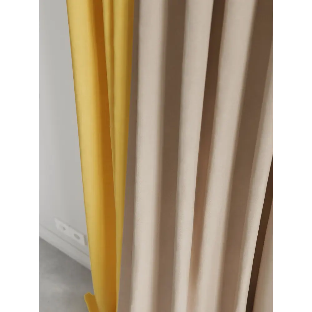 Фото 4 Комплект штор на ленте At Home Нобиус сатин 145x290 см цвет желтый AA213631-290 Фото 4 Комплект штор на ленте At Home Нобиус сатин 145x290 см цвет желтый AA213631-290