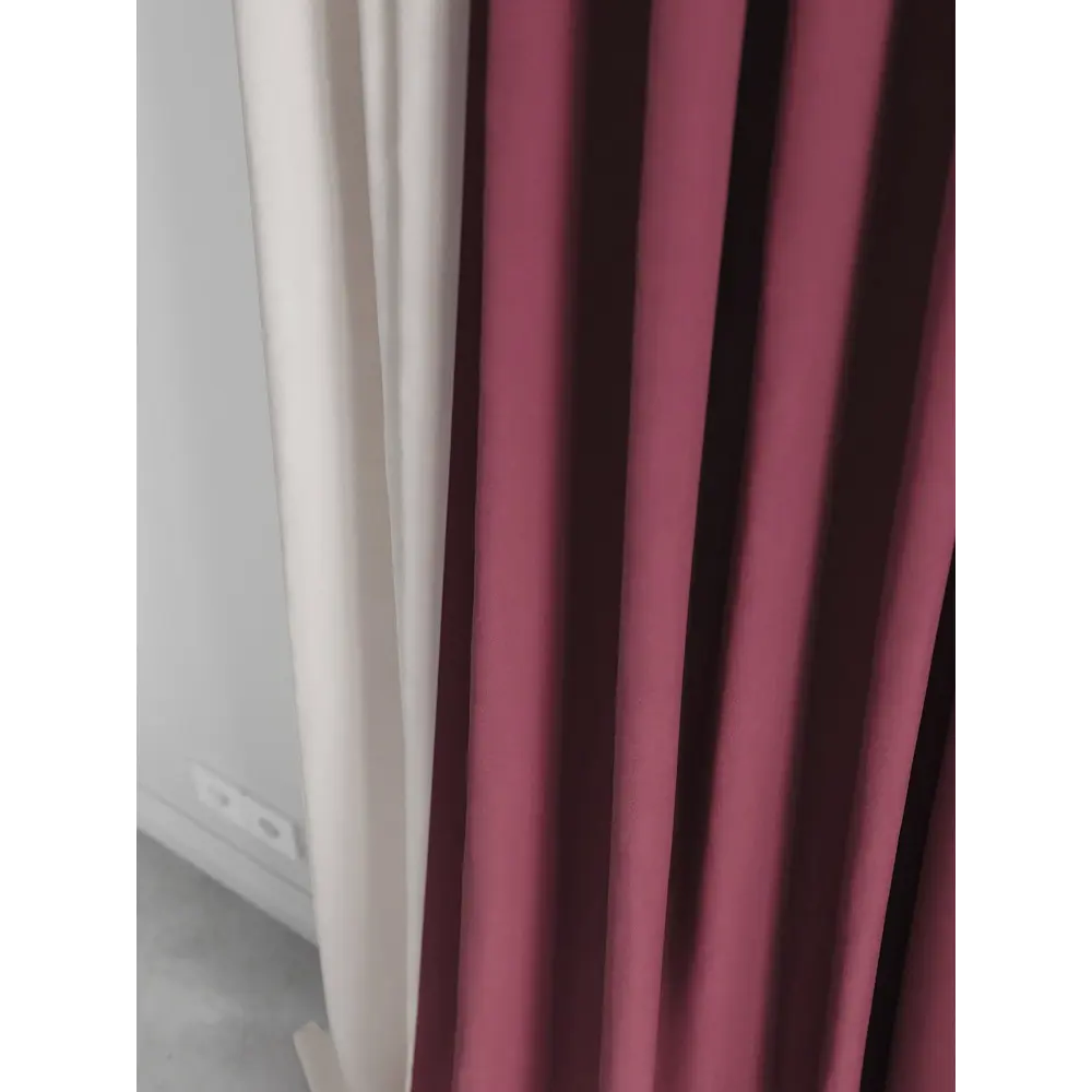 Фото 4 Комплект штор на ленте At Home Нобиус сатин 145x250 см цвет фиолетовый AA213628-250