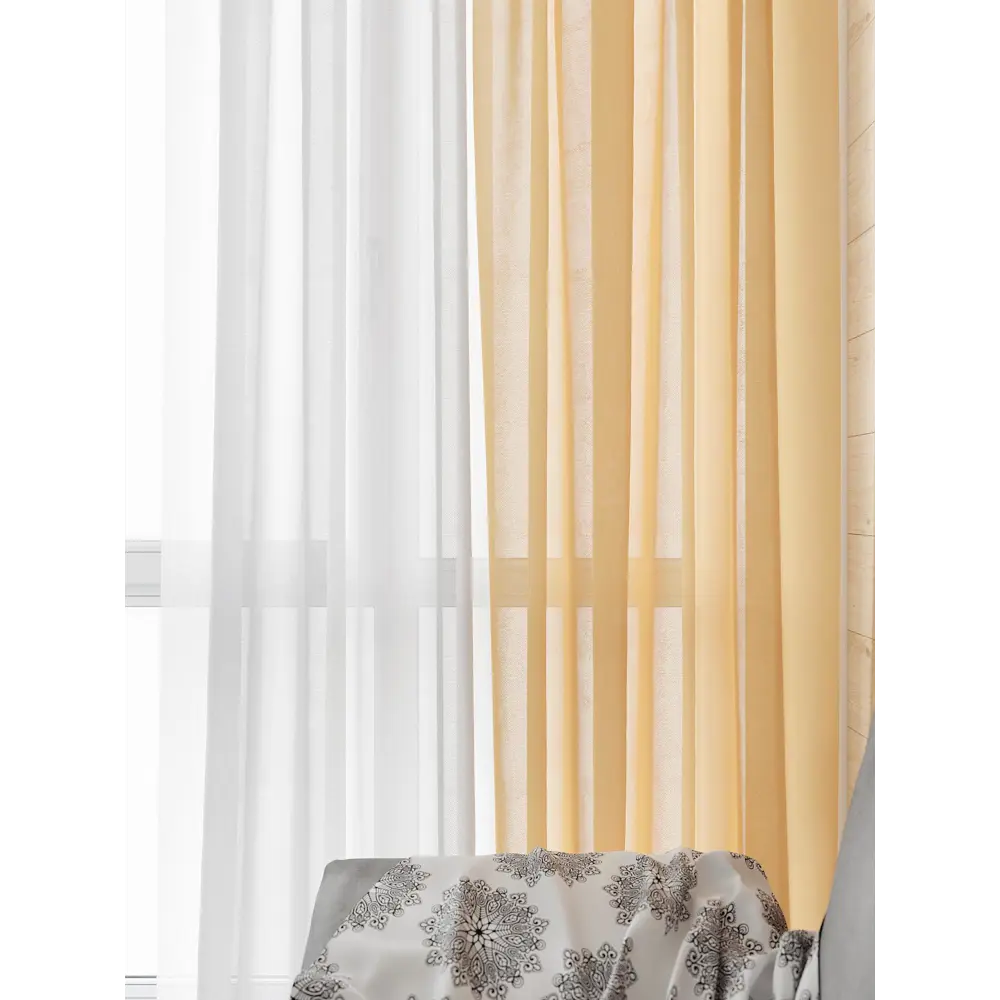 Фото 4 Тюль на ленте At Home Тонгри вуаль 300x280 см цвет белый AA208007-280