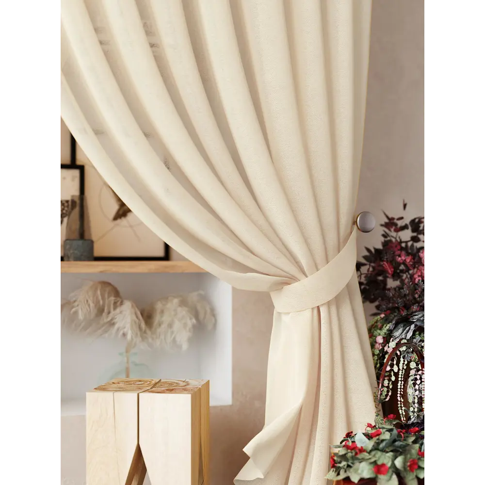 Фото 4 Тюль на ленте At Home Нариа вуаль 300x260 см цвет бежевый AA207263-260 Фото 4 Тюль на ленте At Home Нариа вуаль 300x260 см цвет бежевый AA207263-260
