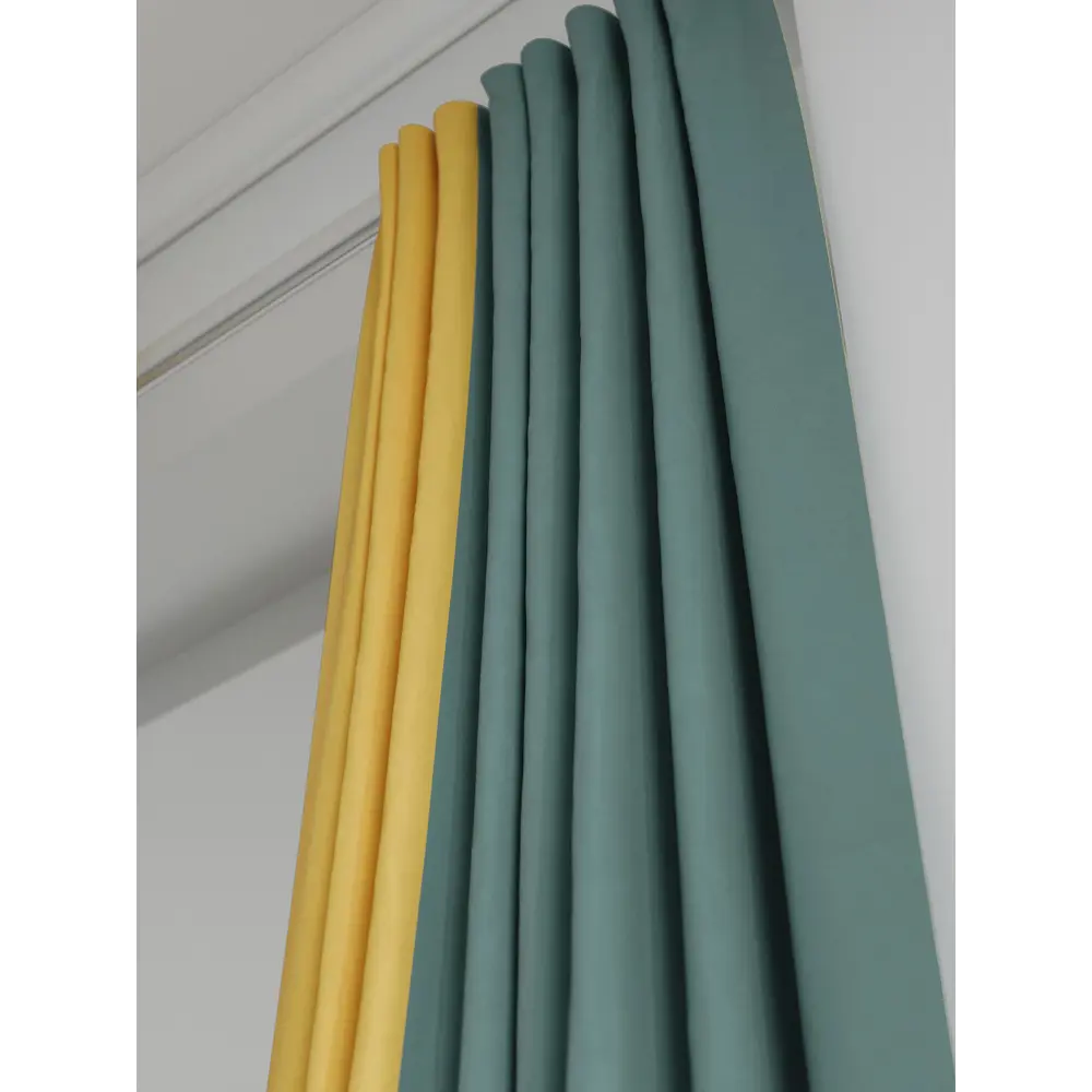 Фото 5 Комплект штор на ленте At Home Нобиус сатин 145x250 см цвет бирюзовый/зеленый AA213611-250 Фото 5 Комплект штор на ленте At Home Нобиус сатин 145x250 см цвет бирюзовый/зеленый AA213611-250