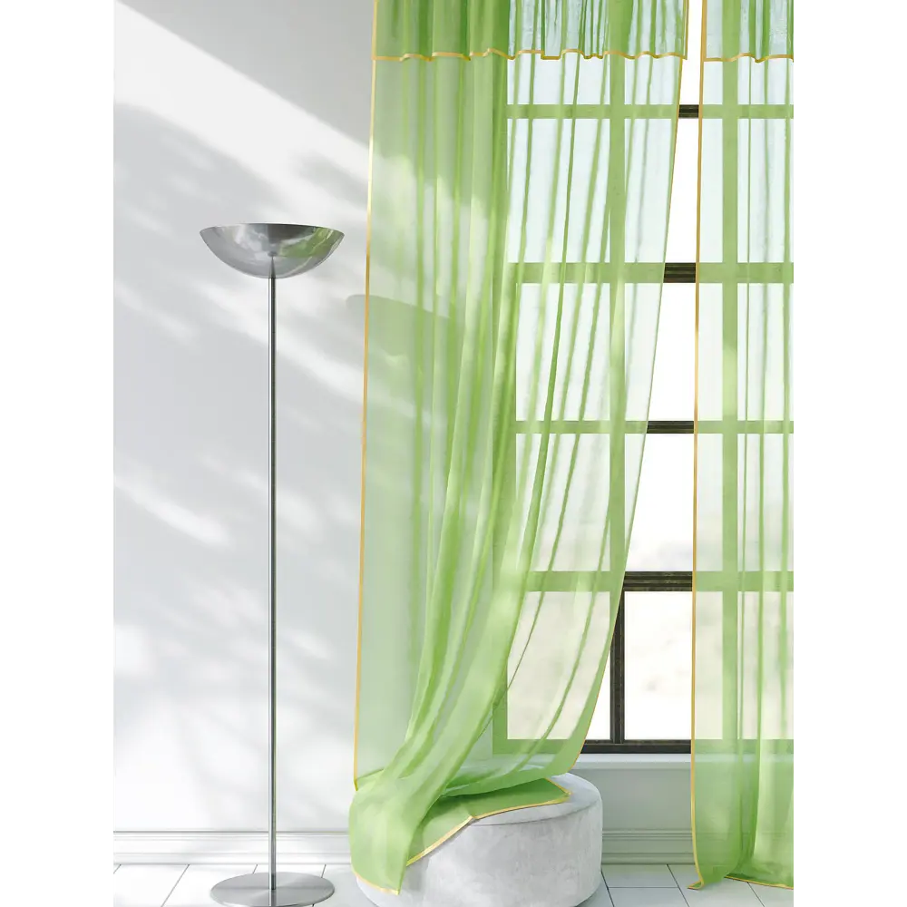 Фото 3 Тюль на ленте At Home Джулионс вуаль 200x250 см цвет зеленый AA207193 Фото 3 Тюль на ленте At Home Джулионс вуаль 200x250 см цвет зеленый AA207193