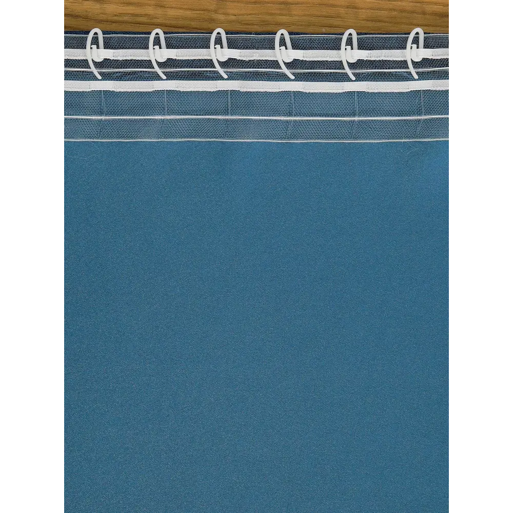 Фото 5 Штора на ленте At Home Элуи блэкаут 270x250 см цвет голубой AA103004