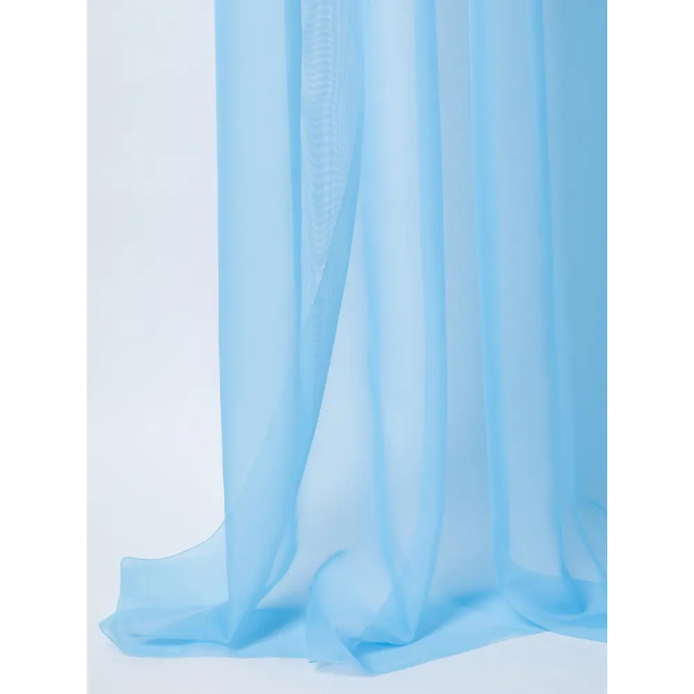 Фото 3 Тюль на ленте At Home Вело вуаль 300x260 см цвет голубой AA121114