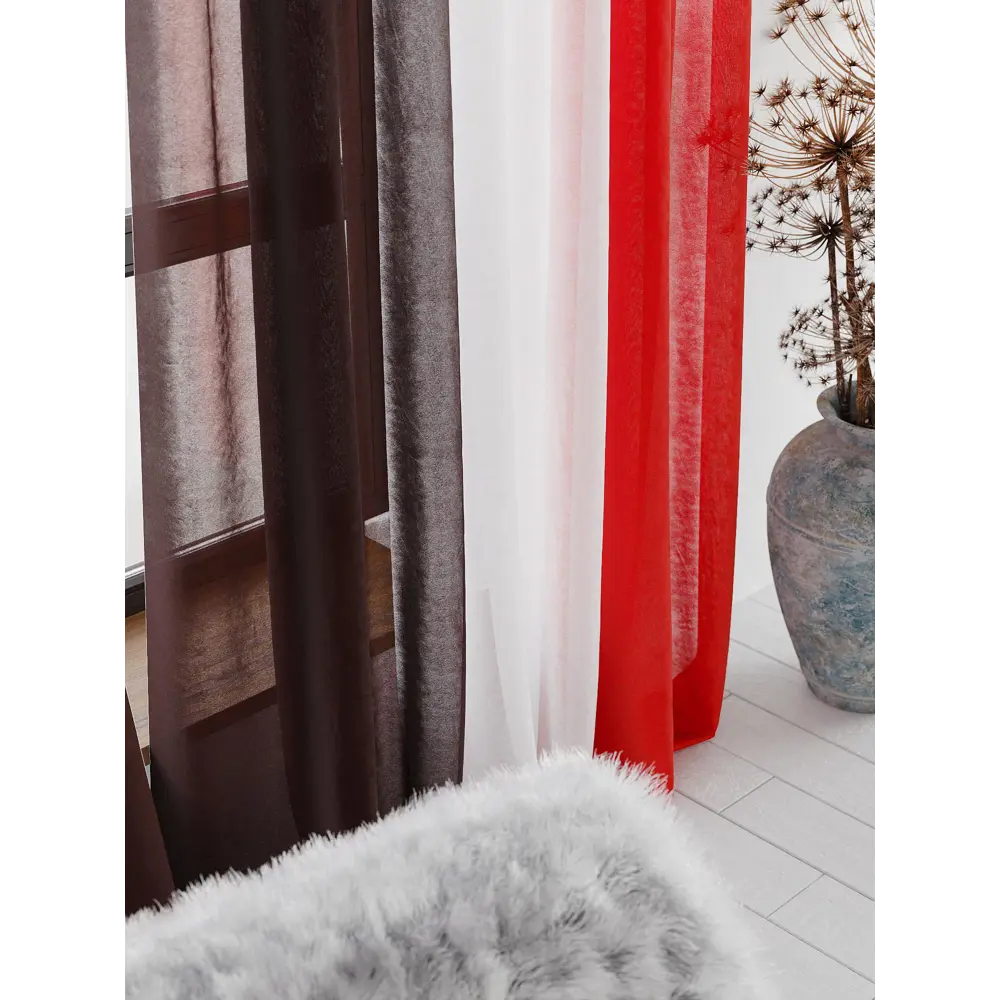Фото 9 Тюль на ленте At Home Лоцион вуаль 300x290 см цвет красный/белый/черный AA131000 Фото 9 Тюль на ленте At Home Лоцион вуаль 300x290 см цвет красный/белый/черный AA131000