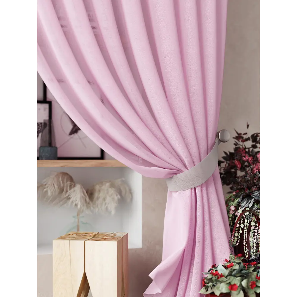 Фото 6 Тюль на ленте At Home Нариа вуаль 300x260 см цвет серый AA207254-260