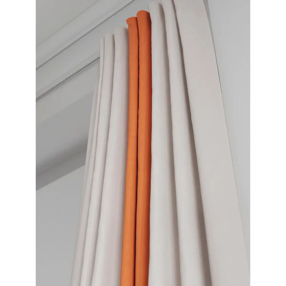 Фото 5 Комплект штор на ленте At Home Нобиус сатин 145x280 см цвет оранжевый AA213544-280 Фото 5 Комплект штор на ленте At Home Нобиус сатин 145x280 см цвет оранжевый AA213544-280