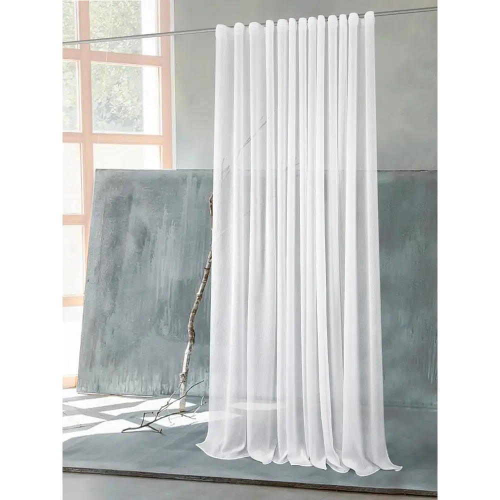 Фото 3 Тюль на ленте At Home Милози-02 вуаль 300x250 см цвет белый AA126202-250 Фото 3 Тюль на ленте At Home Милози-02 вуаль 300x250 см цвет белый AA126202-250