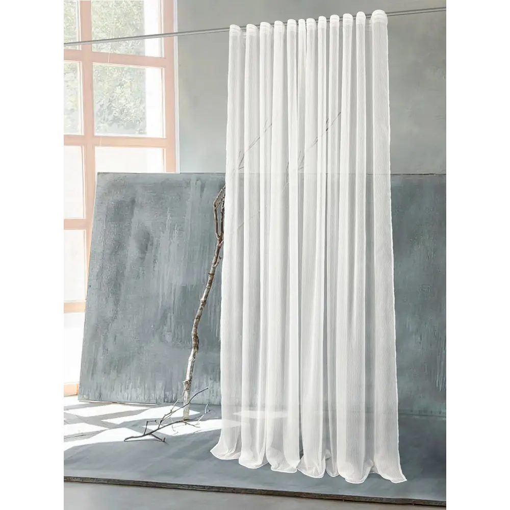 Фото 3 Тюль на ленте At Home Милози-00 вуаль 300x250 см цвет белый AA126200-250 Фото 3 Тюль на ленте At Home Милози-00 вуаль 300x250 см цвет белый AA126200-250