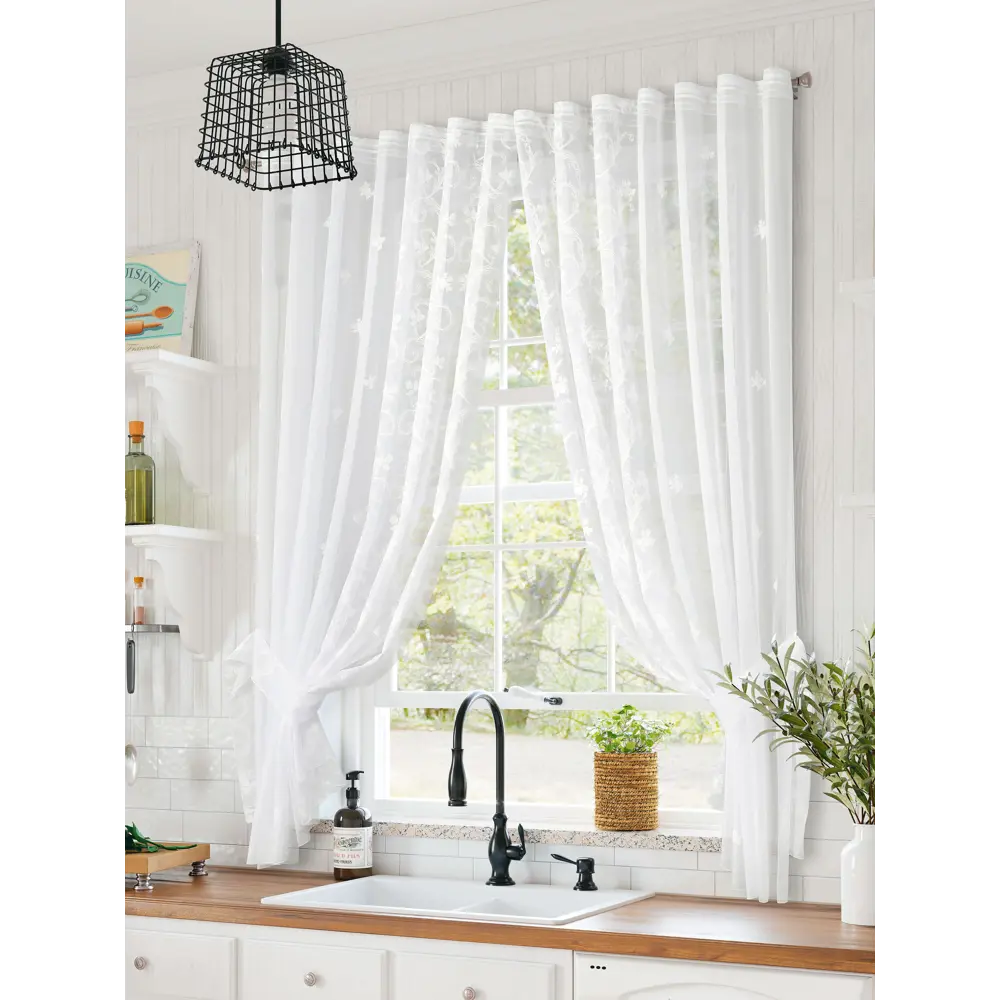 Фото 6 Тюль на ленте At Home Мулита-03 вуаль 145x170 см цвет белый AA219003 Фото 6 Тюль на ленте At Home Мулита-03 вуаль 145x170 см цвет белый AA219003