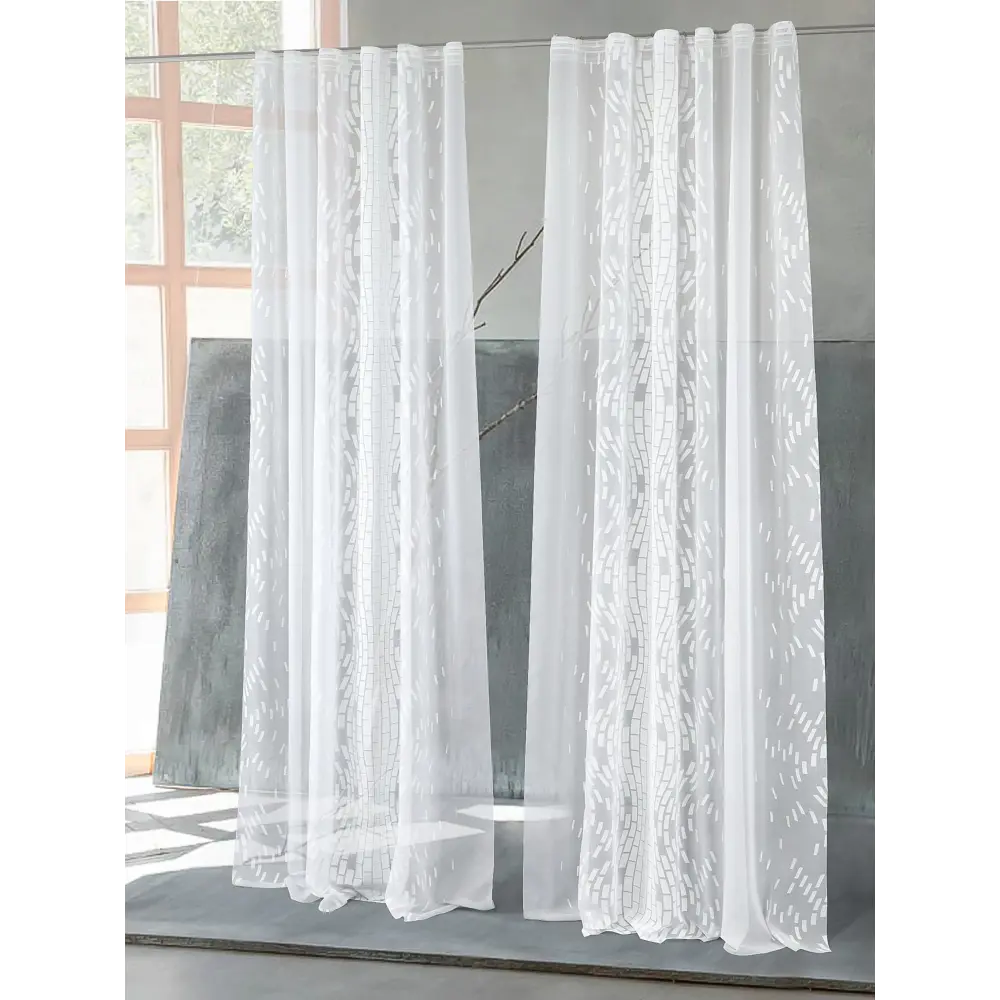 Фото 4 Тюль на ленте At Home Лутами-03 вуаль 150x270 см цвет белый AA220003-270 Фото 4 Тюль на ленте At Home Лутами-03 вуаль 150x270 см цвет белый AA220003-270