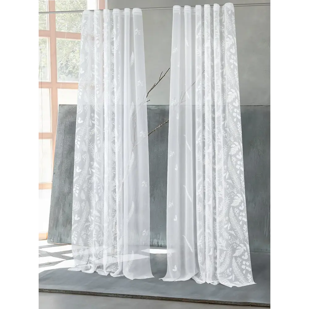 Фото 4 Тюль на ленте At Home Лутами-01 вуаль 150x270 см цвет белый AA220001-270 Фото 4 Тюль на ленте At Home Лутами-01 вуаль 150x270 см цвет белый AA220001-270