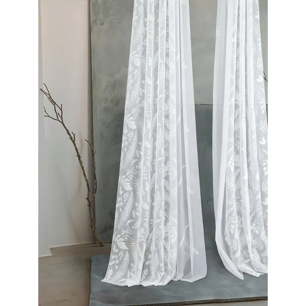 Фото 2 Тюль на ленте At Home Лутами-01 вуаль 150x310 см цвет белый AA220001-310 Фото 2 Тюль на ленте At Home Лутами-01 вуаль 150x310 см цвет белый AA220001-310