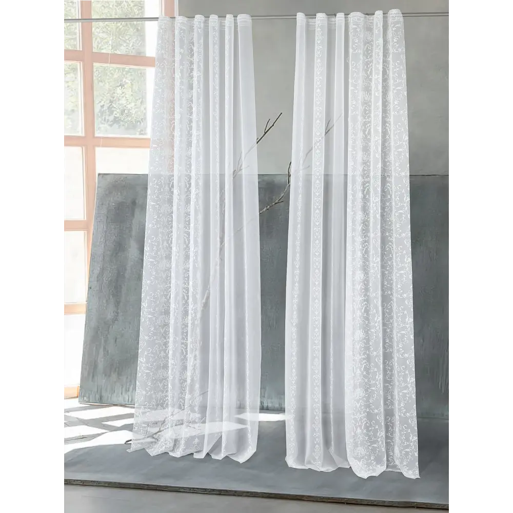 Фото 4 Тюль на ленте At Home Лутами-02 вуаль 150x260 см цвет белый AA220002-260 Фото 4 Тюль на ленте At Home Лутами-02 вуаль 150x260 см цвет белый AA220002-260