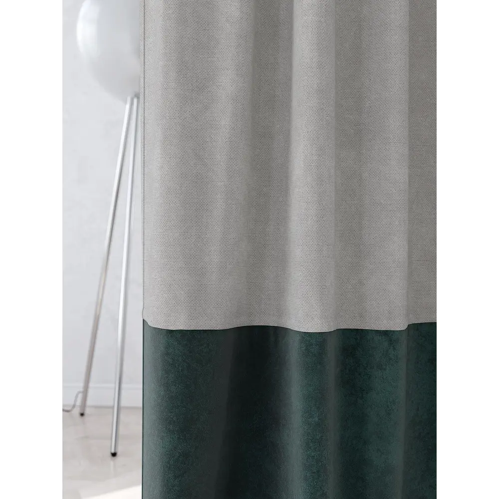 Фото 2 Штора на ленте At Home Дорвисент репс 150x280 см цвет серебристый/серый/бежевый/зеленый AA537056 Фото 2 Штора на ленте At Home Дорвисент репс 150x280 см цвет серебристый/серый/бежевый/зеленый AA537056