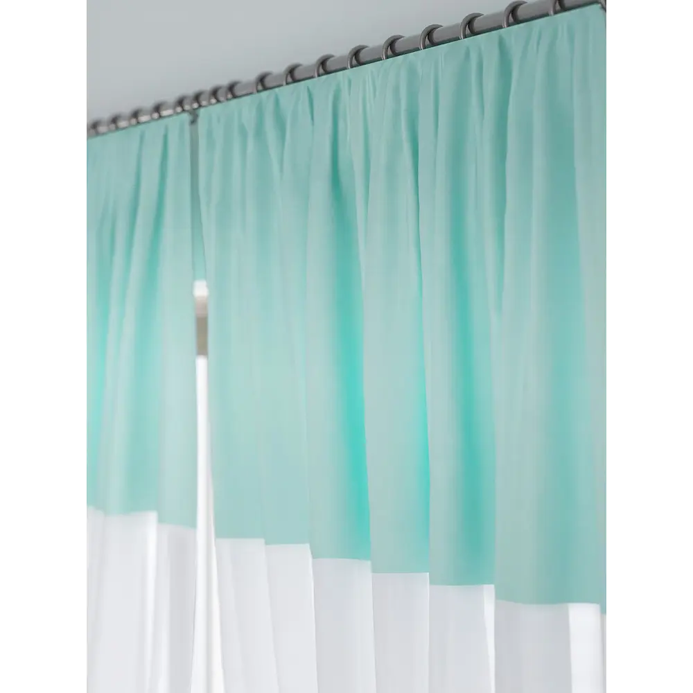 Фото 3 Комплект штор на ленте Helga Лимтенс габардин 180x150 см цвет белый HH529171