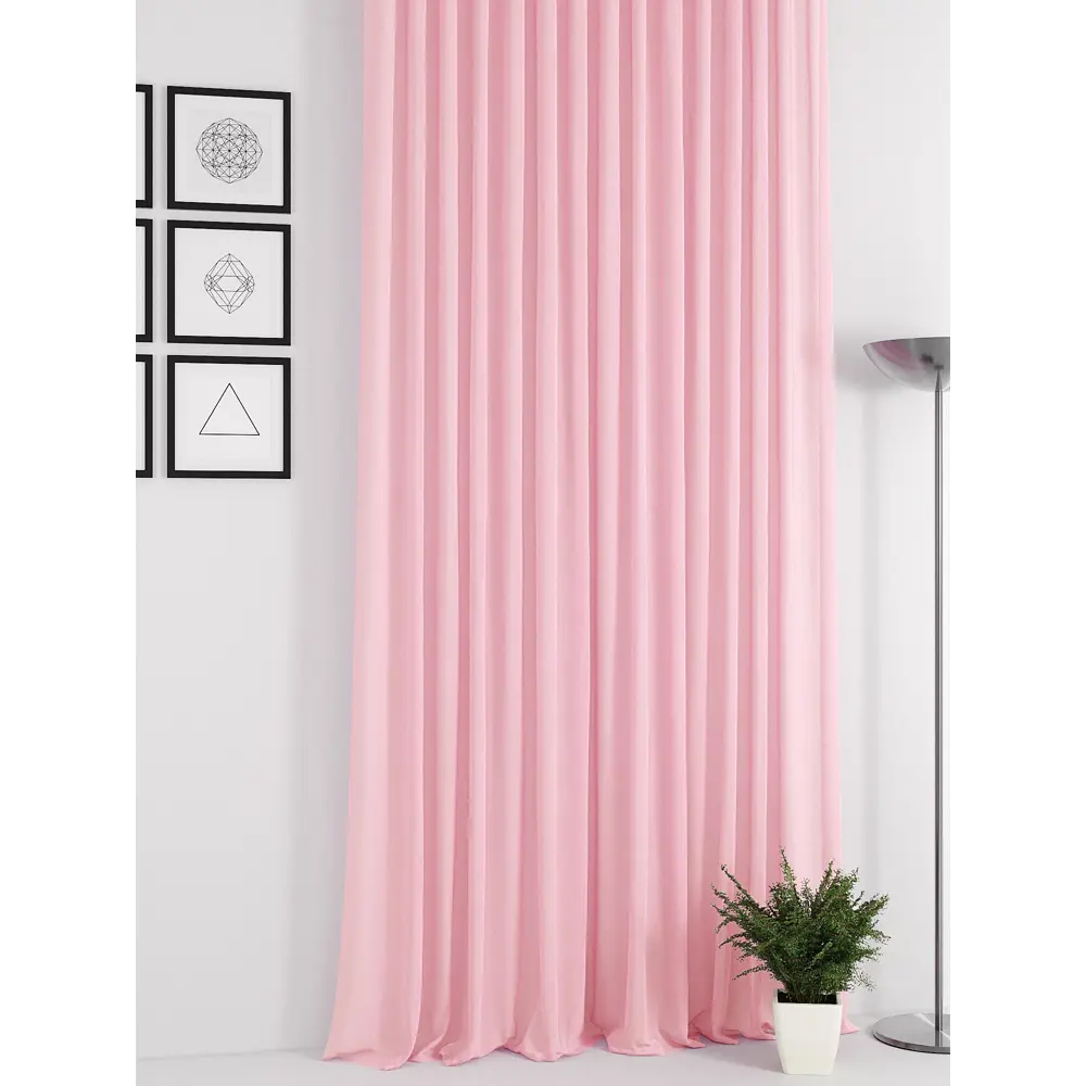 Фото 2 Тюль на ленте Helga Тантс вуаль 300x320 см цвет розовый HH125282 Фото 2 Тюль на ленте Helga Тантс вуаль 300x320 см цвет розовый HH125282