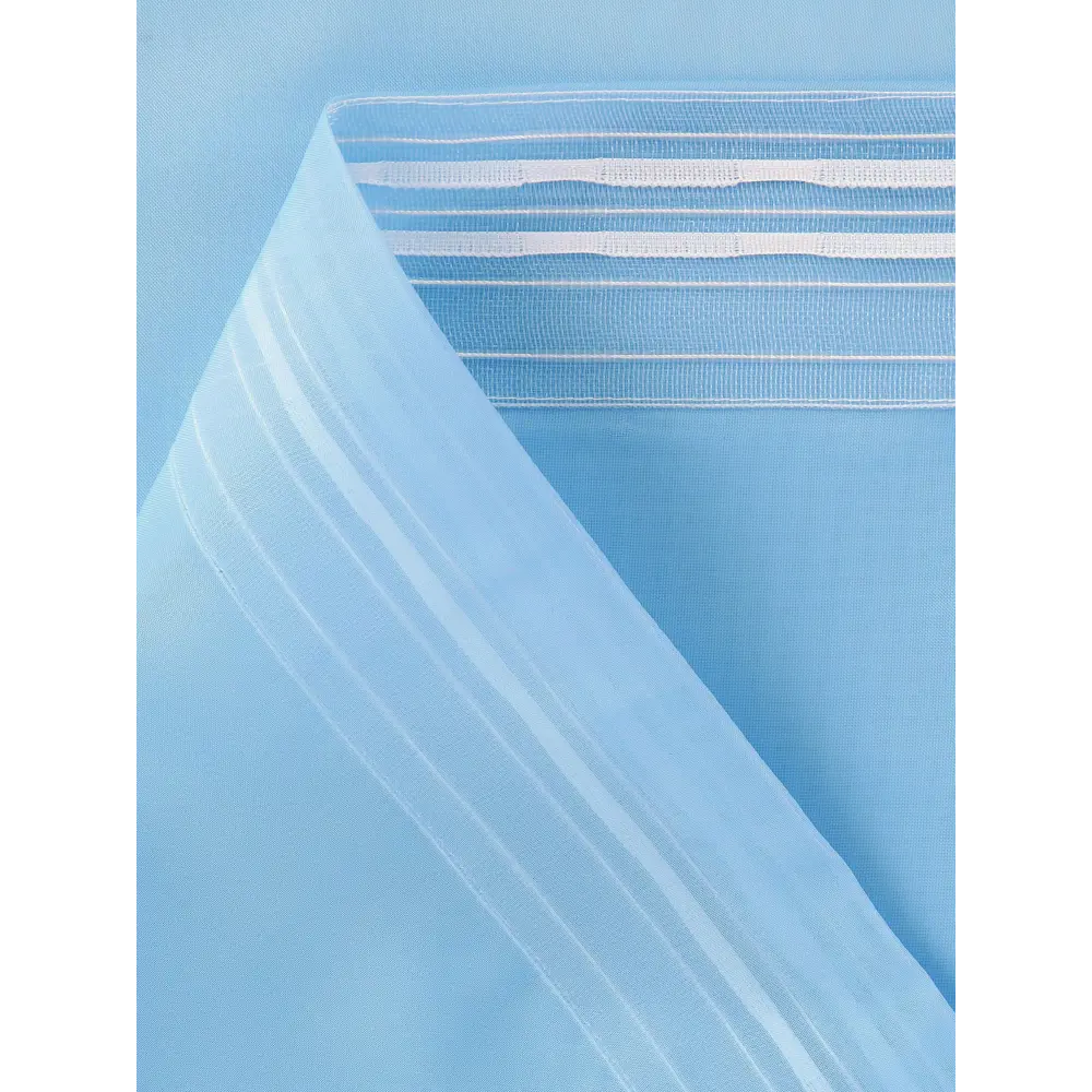 Фото 10 Тюль на ленте Helga Музия вуаль 300x310 см цвет синий/голубой HH125261