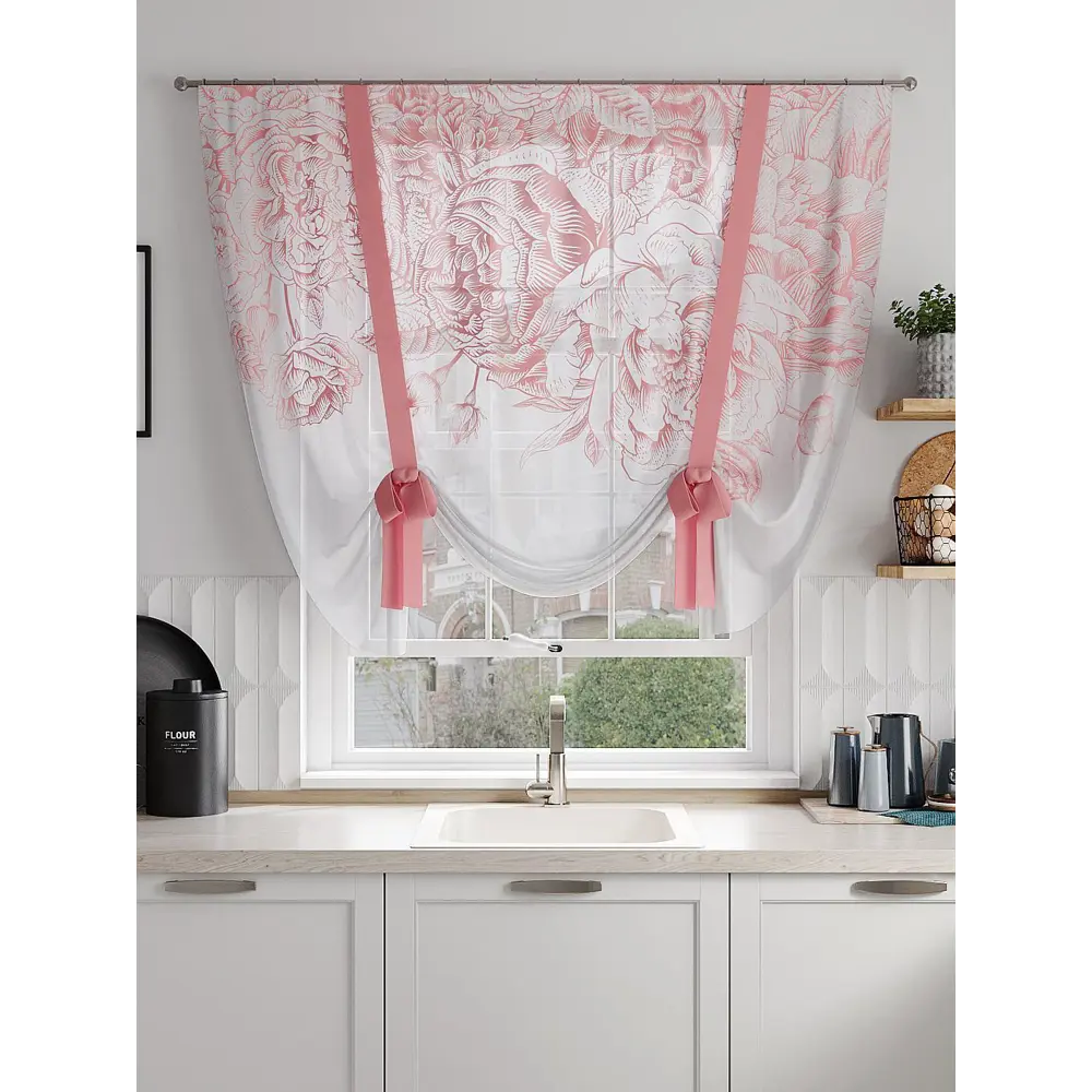 Фото 2 Тюль на ленте Helga Линмакс вуаль 150x150 см цвет белый HH518107 Фото 2 Тюль на ленте Helga Линмакс вуаль 150x150 см цвет белый HH518107