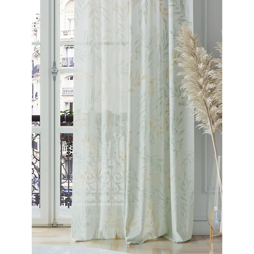 Фото 3 Тюль на ленте Helga Миронрил вуаль 150x260 см цвет белый HH542153