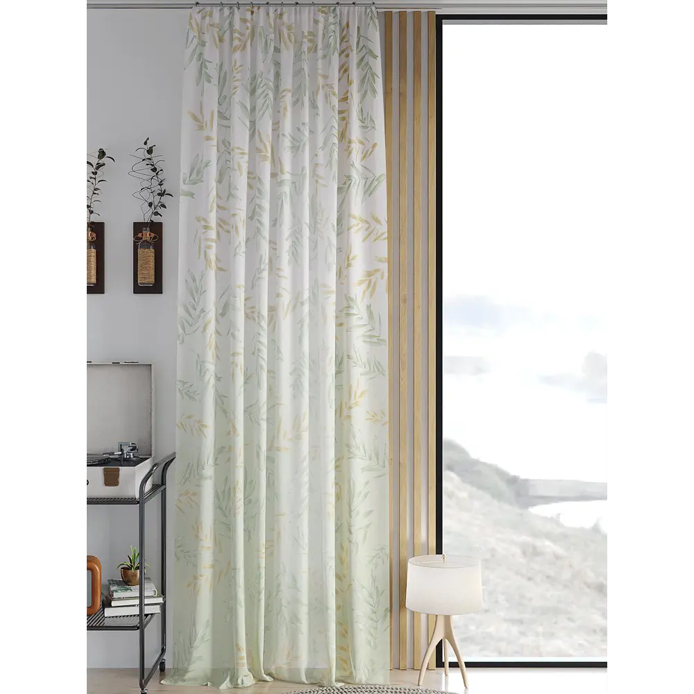 Фото Тюль на ленте Helga Миронрил вуаль 150x260 см цвет белый HH542153