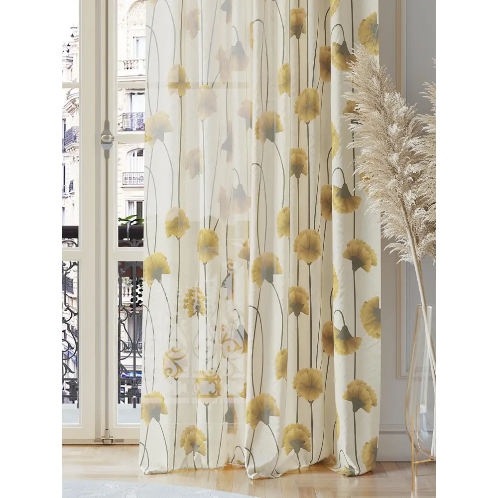 Фото 3 Тюль на ленте Helga Норкирс вуаль 150x260 см цвет бежевый HH542115 Фото 3 Тюль на ленте Helga Норкирс вуаль 150x260 см цвет бежевый HH542115