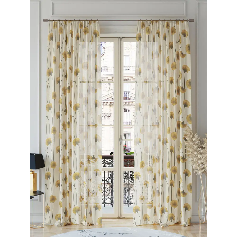 Фото 2 Тюль на ленте Helga Норкирс вуаль 150x260 см цвет бежевый HH542115 Фото 2 Тюль на ленте Helga Норкирс вуаль 150x260 см цвет бежевый HH542115