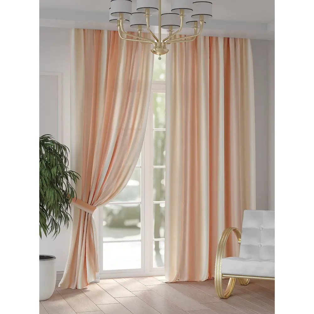 Фото Комплект штор на ленте Helga Миронлис габардин 150x250 см цвет оранжевый HH948241 Фото Комплект штор на ленте Helga Миронлис габардин 150x250 см цвет оранжевый HH948241