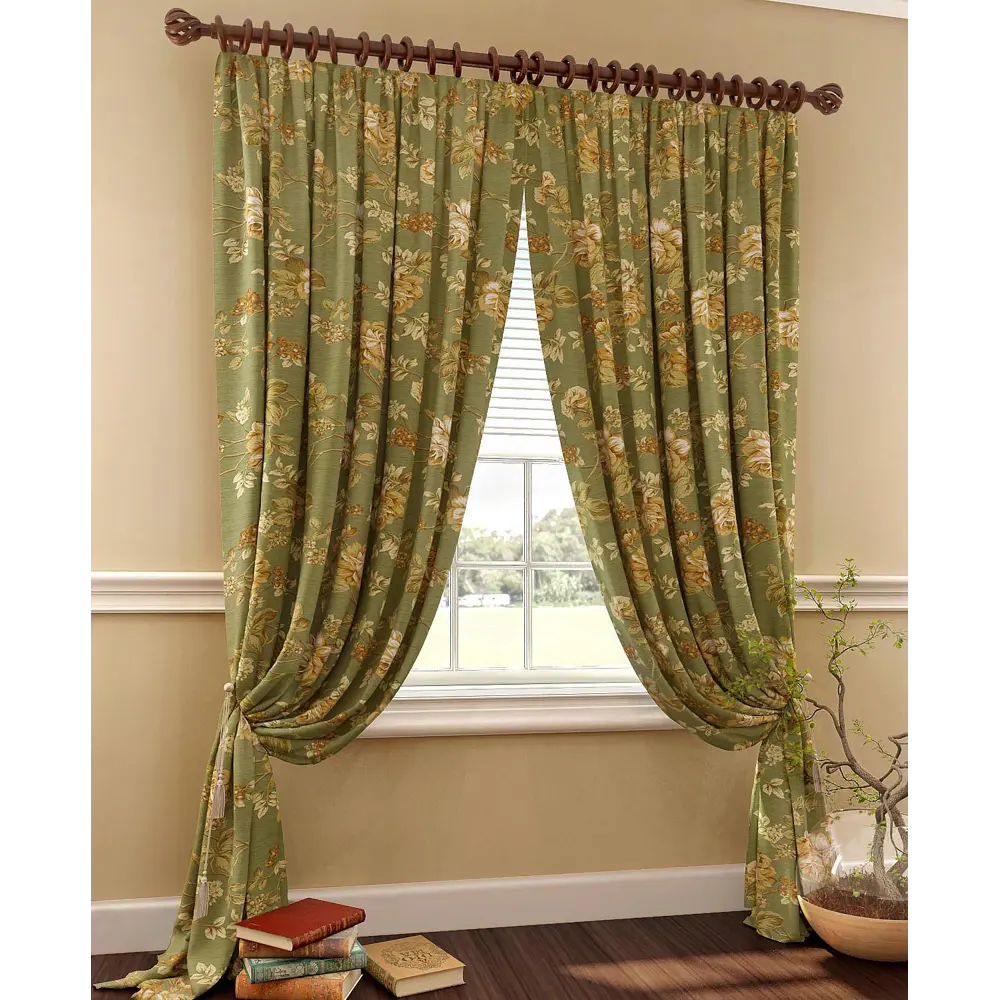 Фото 4 Комплект штор на ленте Helga Гуда блэкаут 150x260 см цвет желтый/оранжевый/золотистый/зеленый HH950333 Фото 4 Комплект штор на ленте Helga Гуда блэкаут 150x260 см цвет желтый/оранжевый/золотистый/зеленый HH950333