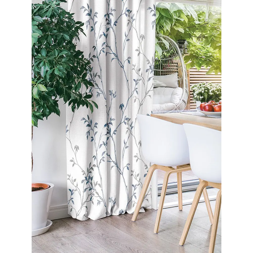 Фото 4 Штора на ленте Helga Сторги габардин 150x260 см цвет белый HH963395