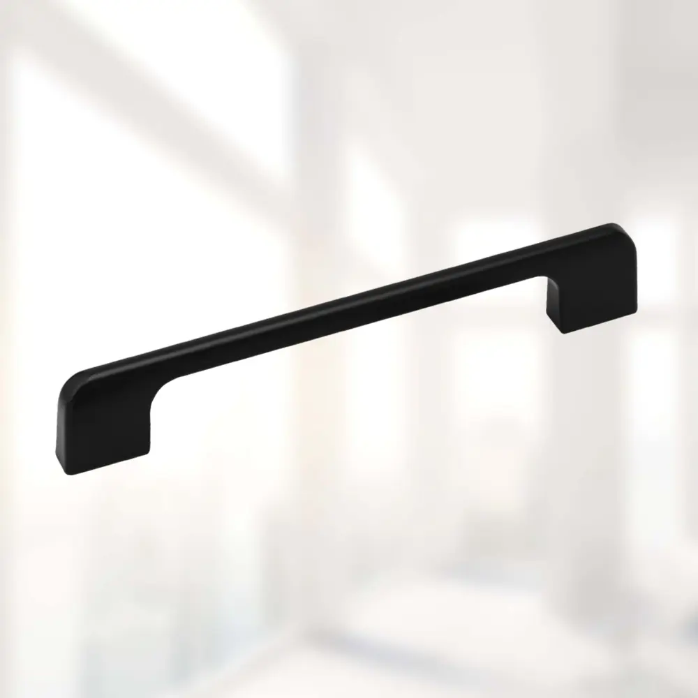 Фото Ручка-скоба MF R74 160 мм черный Фото Ручка-скоба MF R74 160 мм черный