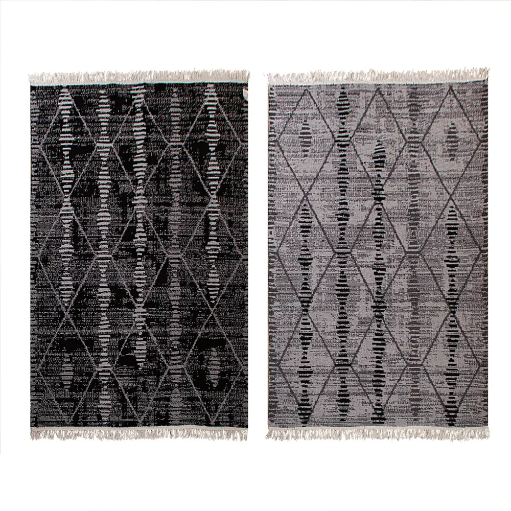 Фото Коврик для ванной комнаты ICARPET 854868 180x120см цвет серый/серебристый