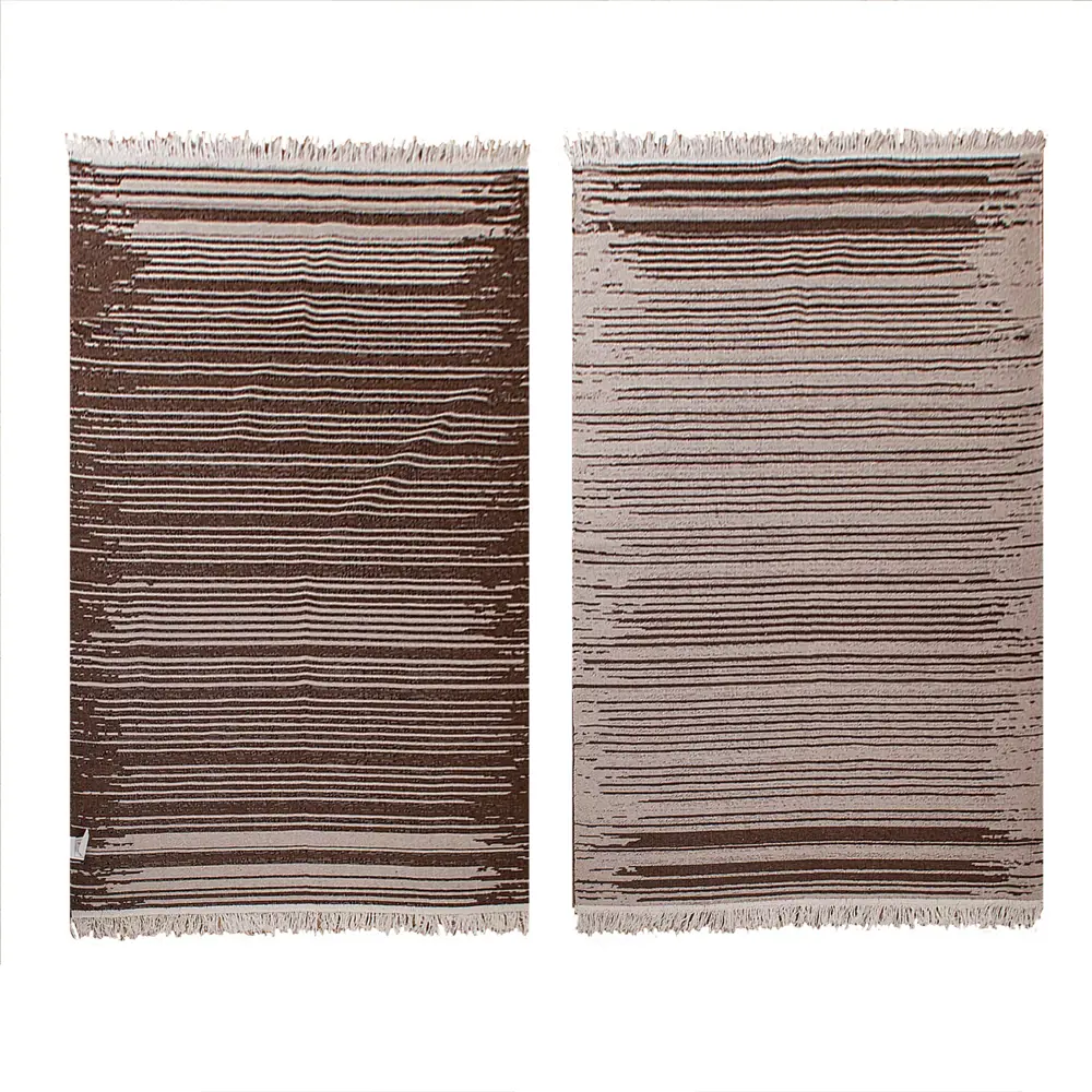 Фото Коврик для ванной комнаты ICARPET 854943 180x120см цвет коричневый