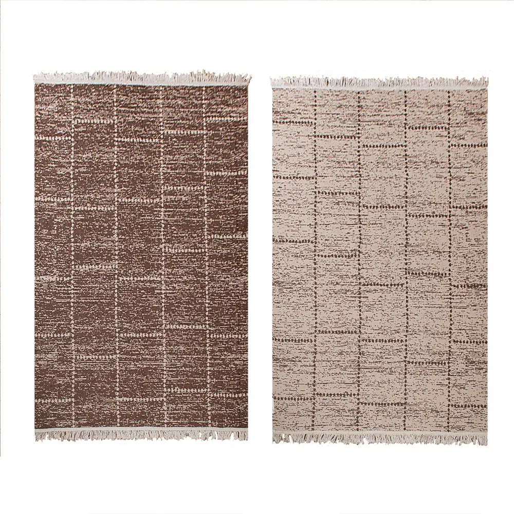 Фото Коврик для ванной комнаты ICARPET 854981 180x120см цвет коричневый