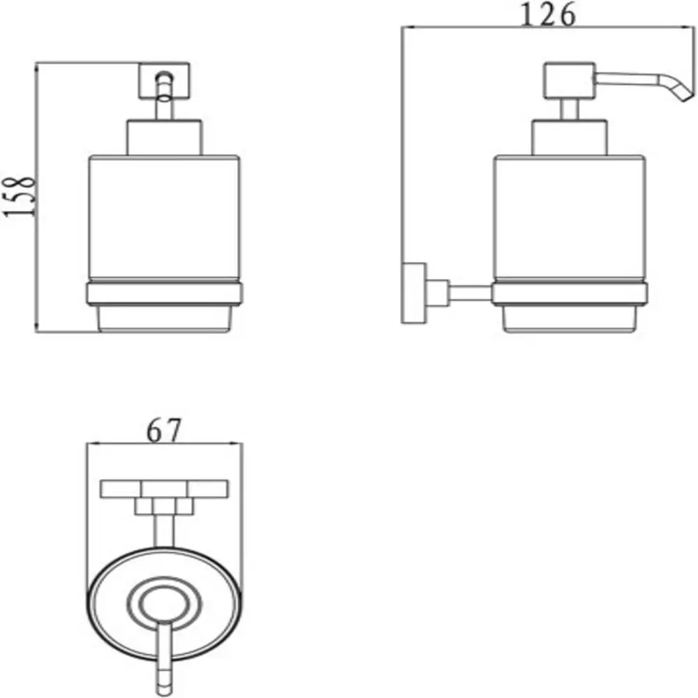 Фото 2 Дозатор для жидкого мыла Ravak 00000041637 цвет белый Фото 2 Дозатор для жидкого мыла Ravak 00000041637 цвет белый