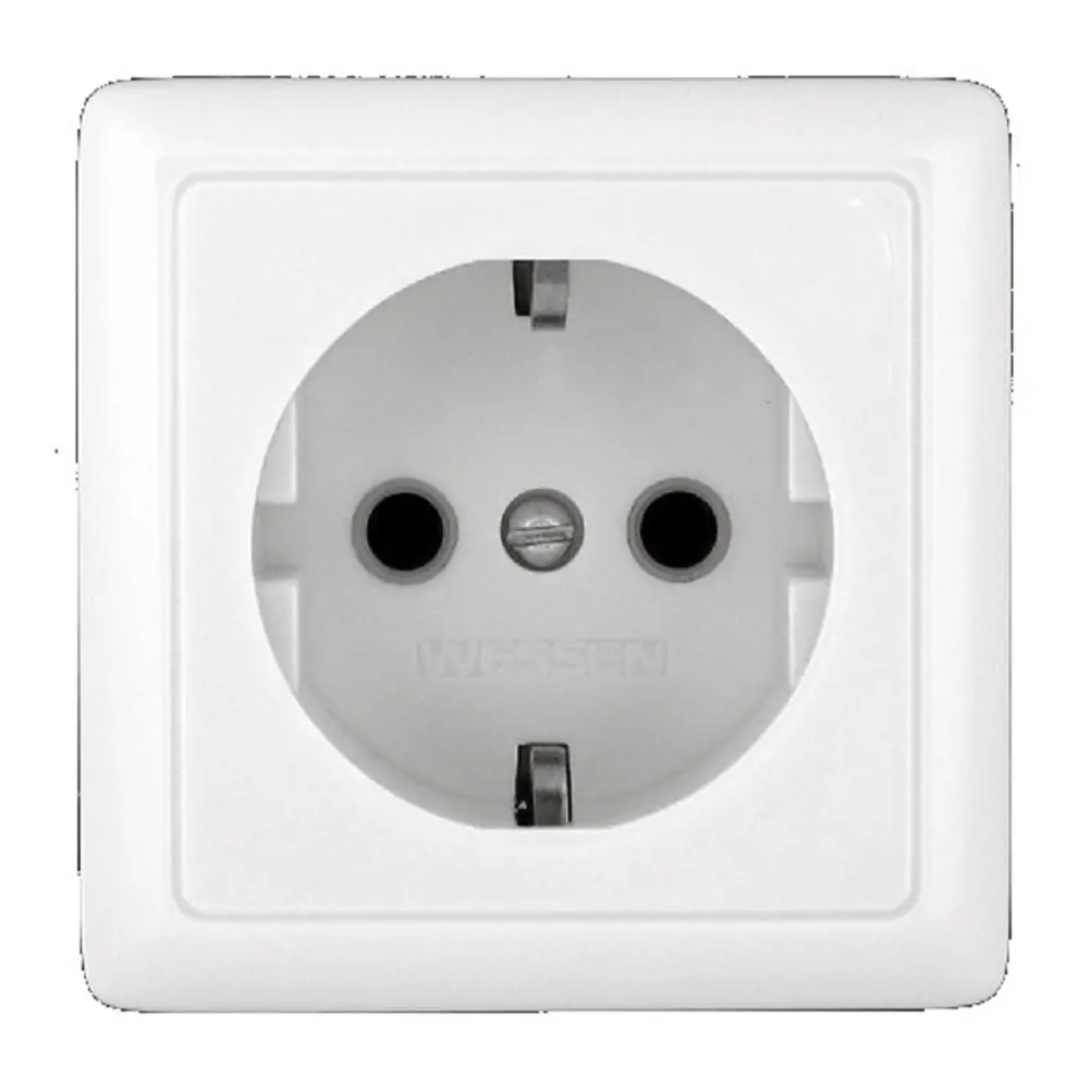 Фото 2 Розетка накладная Systeme electric Хит RA16-133-B с заземлением цвет белый Фото 2 Розетка накладная Systeme electric Хит RA16-133-B с заземлением цвет белый
