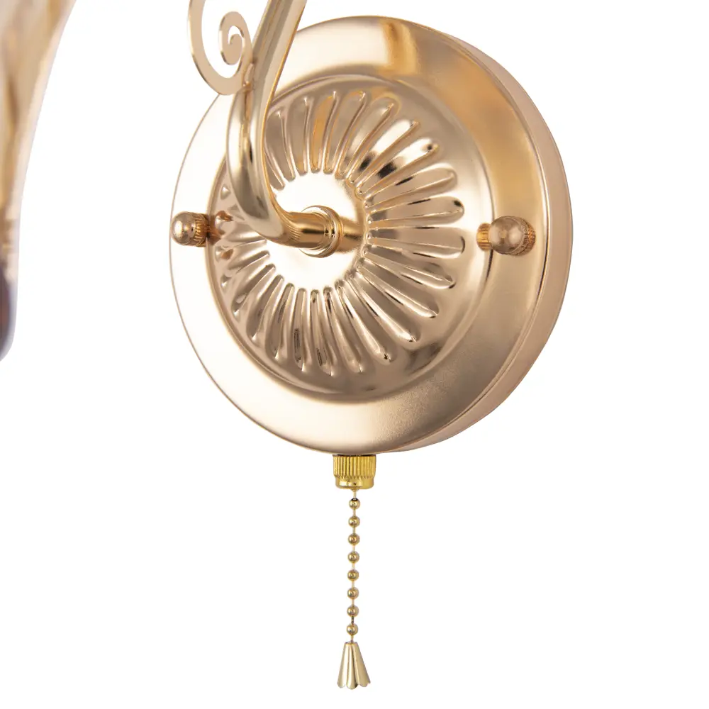 Фото 6 Настенный светильник Arte perfetto luce 376365 цвет жёлтый/золотой Фото 6 Настенный светильник Arte perfetto luce 376365 цвет жёлтый/золотой