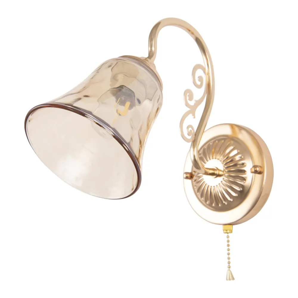 Фото 3 Настенный светильник Arte perfetto luce 376365 цвет жёлтый/золотой Фото 3 Настенный светильник Arte perfetto luce 376365 цвет жёлтый/золотой