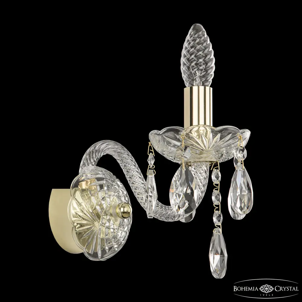 Фото 3 Настенный светильник Bohemia ivele crystal 21116 цвет золото Фото 3 Настенный светильник Bohemia ivele crystal 21116 цвет золото