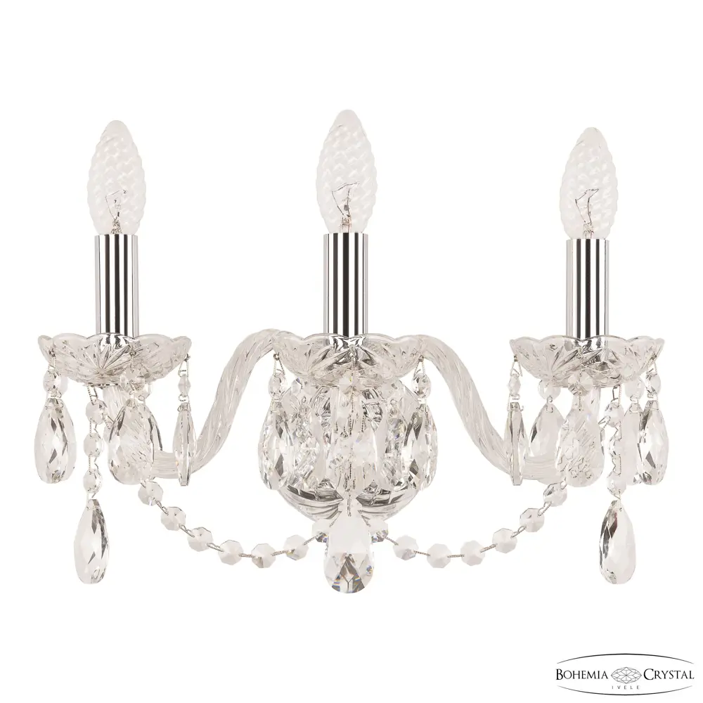 Фото Настенный светильник Bohemia ivele crystal 21120 цвет никель Фото Настенный светильник Bohemia ivele crystal 21120 цвет никель