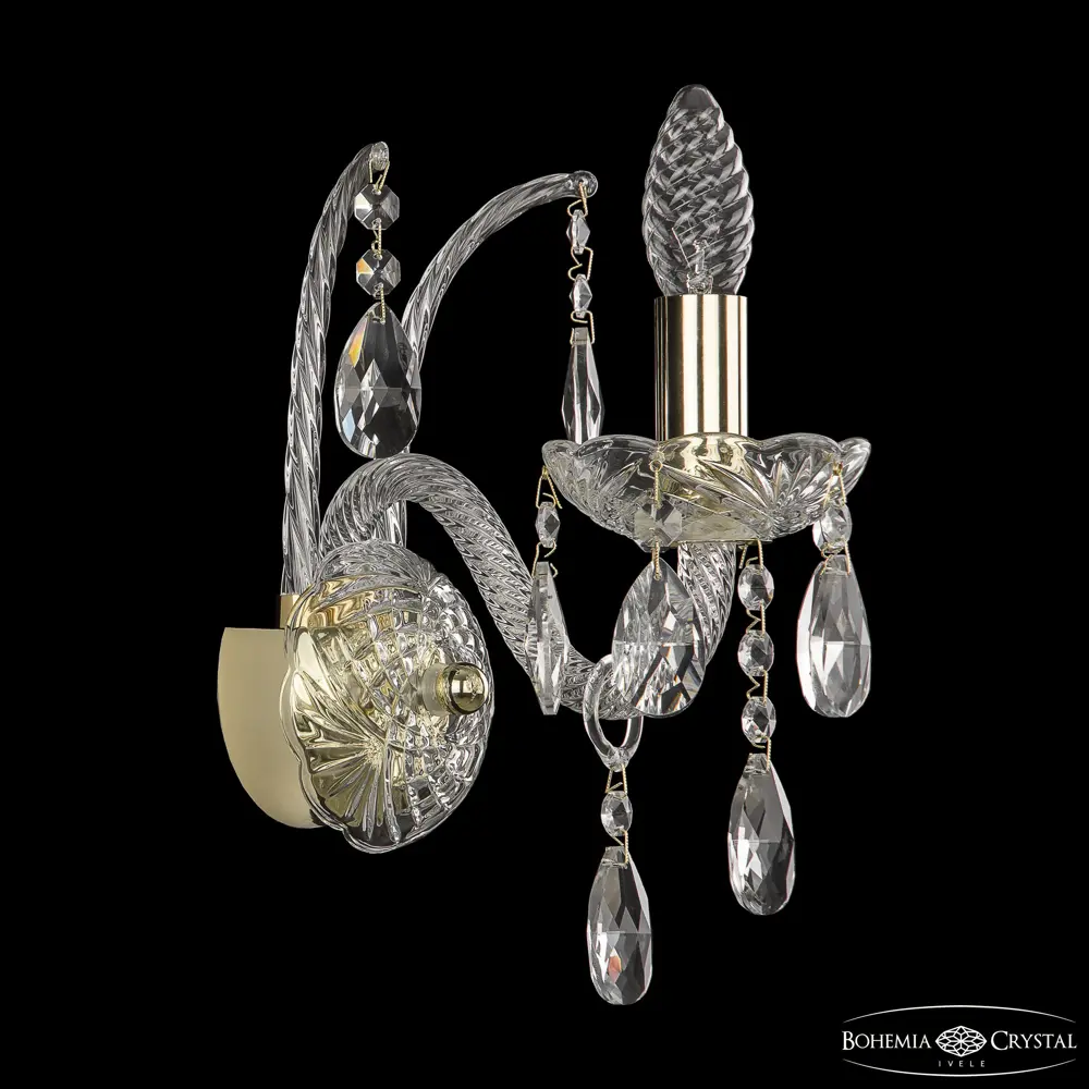 Фото 3 Настенный светильник Bohemia ivele crystal 21125 цвет золото Фото 3 Настенный светильник Bohemia ivele crystal 21125 цвет золото