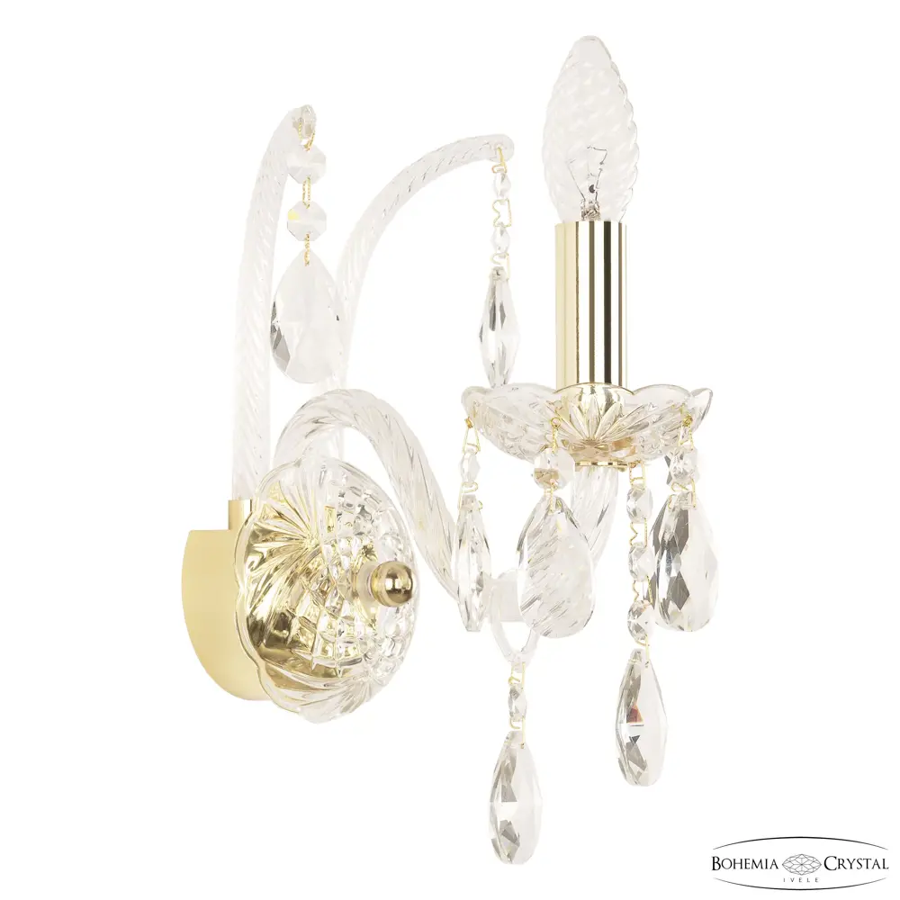 Фото Настенный светильник Bohemia ivele crystal 21125 цвет золото Фото Настенный светильник Bohemia ivele crystal 21125 цвет золото