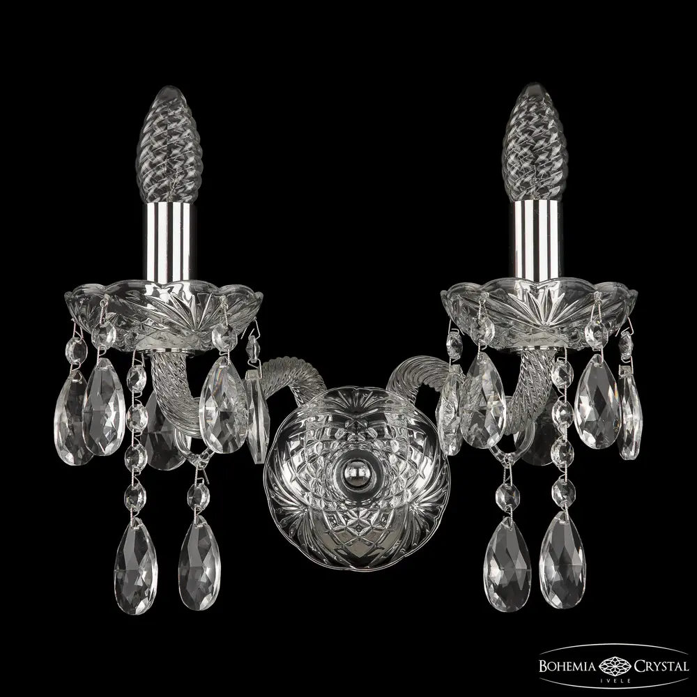 Фото 3 Настенный светильник Bohemia ivele crystal 21133 цвет никель Фото 3 Настенный светильник Bohemia ivele crystal 21133 цвет никель