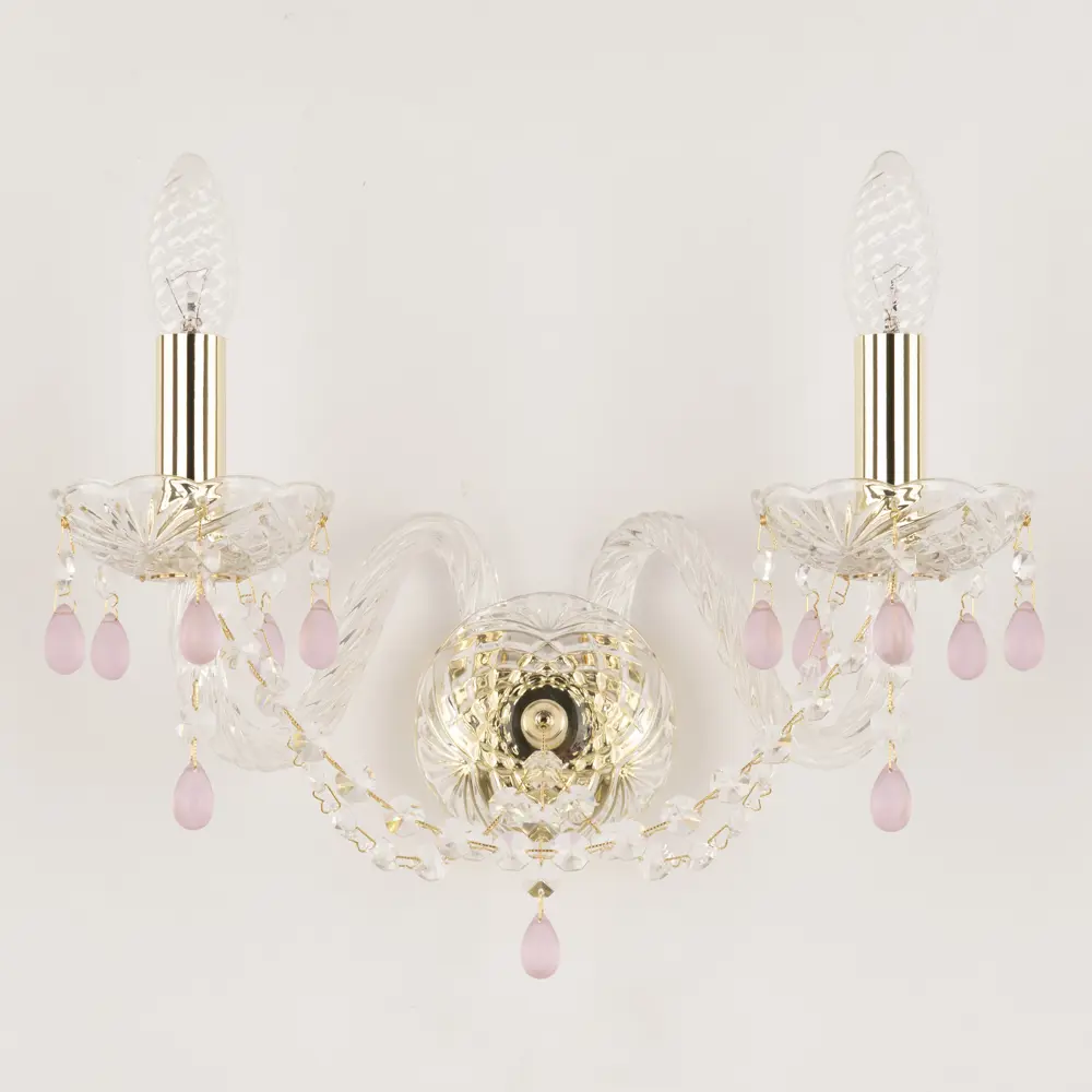 Фото Настенный светильник Bohemia ivele crystal 75195 цвет золото Фото Настенный светильник Bohemia ivele crystal 75195 цвет золото