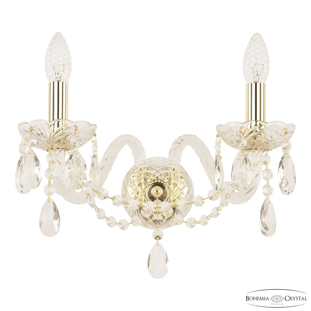 Фото Настенный светильник Bohemia ivele crystal 83919 цвет золото Фото Настенный светильник Bohemia ivele crystal 83919 цвет золото