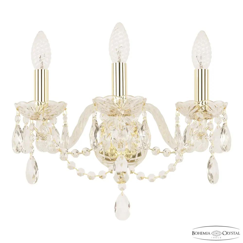 Фото Настенный светильник Bohemia ivele crystal 83921 цвет золото Фото Настенный светильник Bohemia ivele crystal 83921 цвет золото