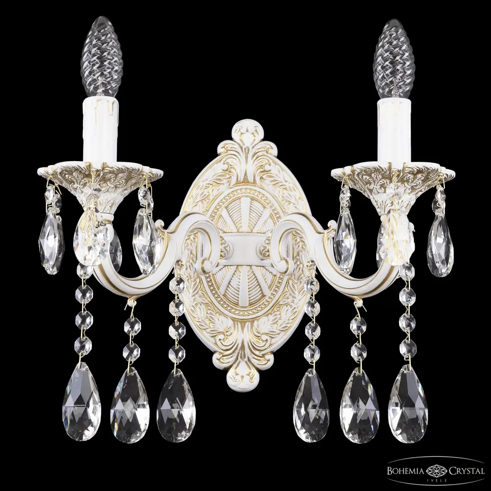 Фото 5 Настенный светильник Bohemia ivele crystal 162212 цвет белый