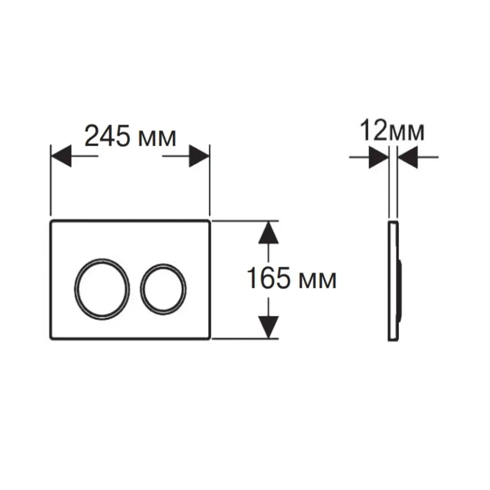 Фото 2 Панель смыва Aquatek 00000119399 цвет белый Фото 2 Панель смыва Aquatek 00000119399 цвет белый
